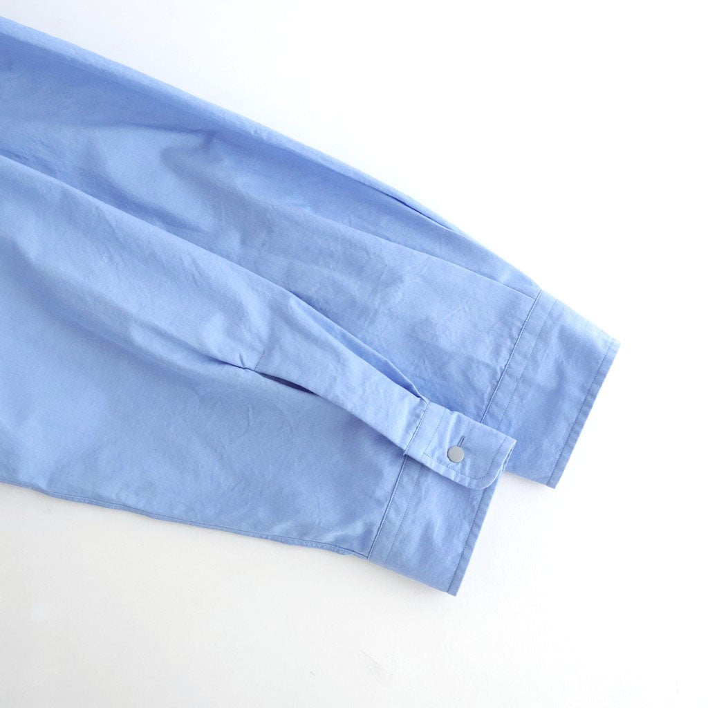 Regular Collar Wind Shirt #Sax [S26SG082]