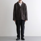 BLENDED KEMPI WOOL RAPEL CARDY #BARK [252OJ-KN03]