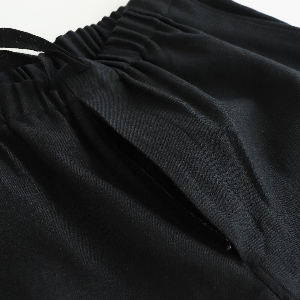 COCOON WIDE EASY PANTS #CHAMBRAY BLACK [M25C12PT03C]