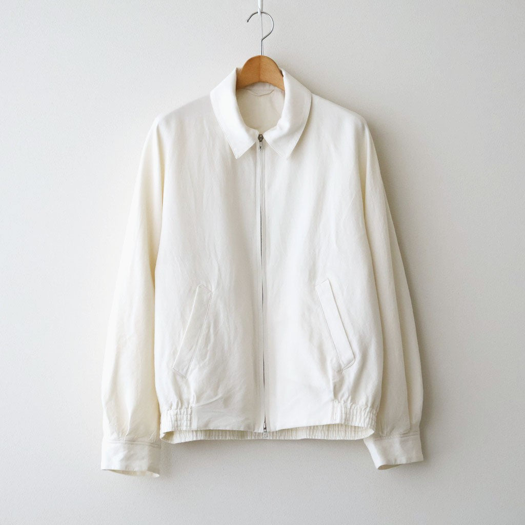 Washed Wool Silk Sports Jacket #Ivory [BHS26F020]