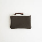 qualquer coisa pouch mini - taurillon #dark brown×dark brown
