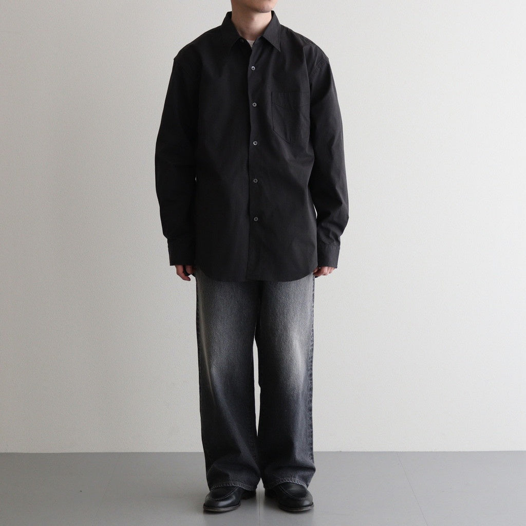 REGULAR COLLAR DRESS SHIRT #CHARCOAL [PM-LS01]