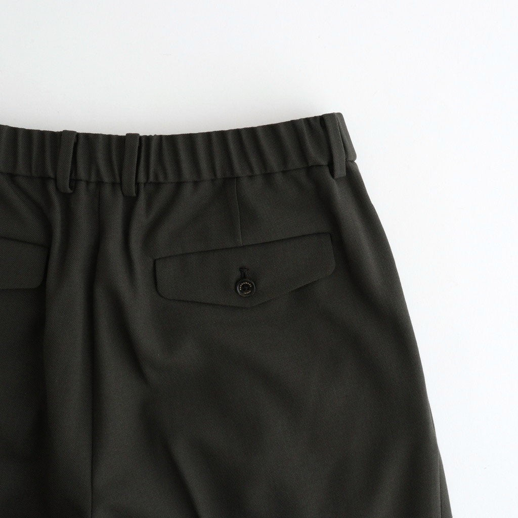 DOUBLE PLEATED SEMI EASY TROUSERS #DARK SAGE [A26C07PT02C]