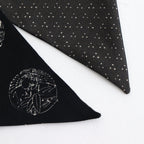 FADED SILK SCARF TIE #BLACK [251OJ-AC02]