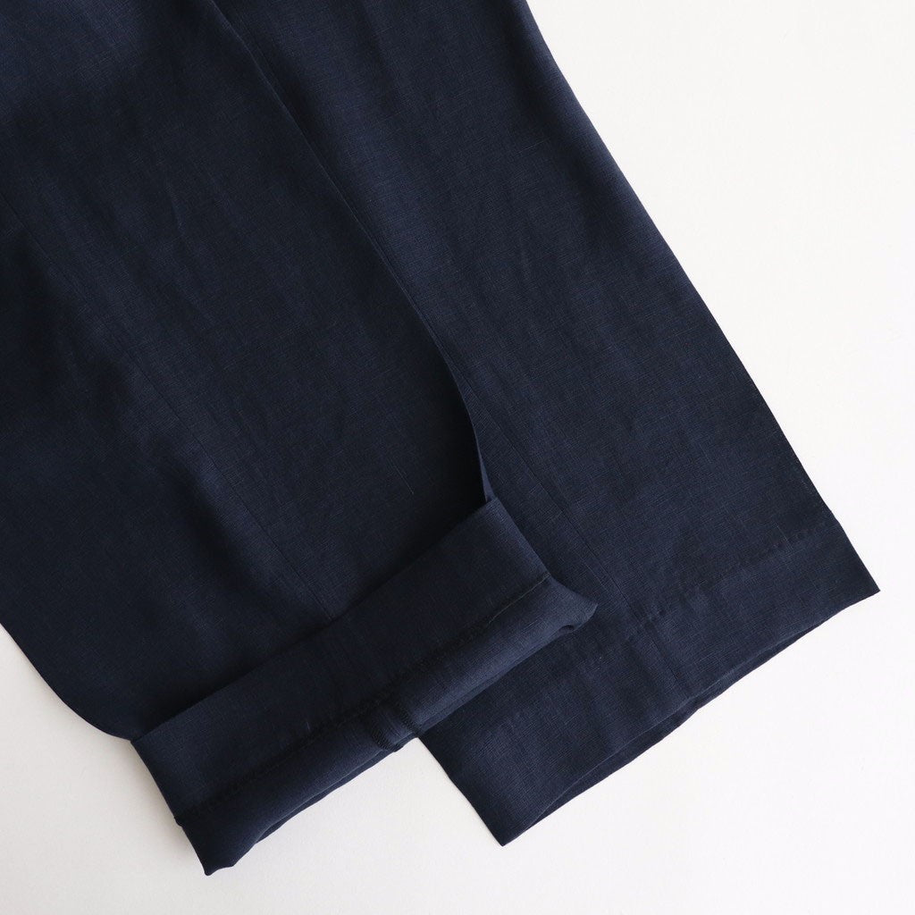 CLASSIC FIT TWO TUCK EASY TROUSERS #NAVY [A25B05PT01C]