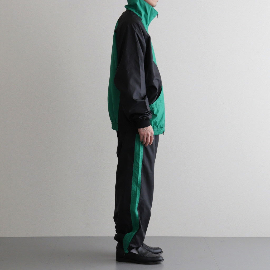 PANEL COLOR TRACK JACKET #BLACK/GRN [DNS26B02]