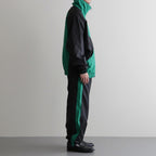 PANEL COLOR TRACK JACKET #BLACK/GRN [DNS26B02]