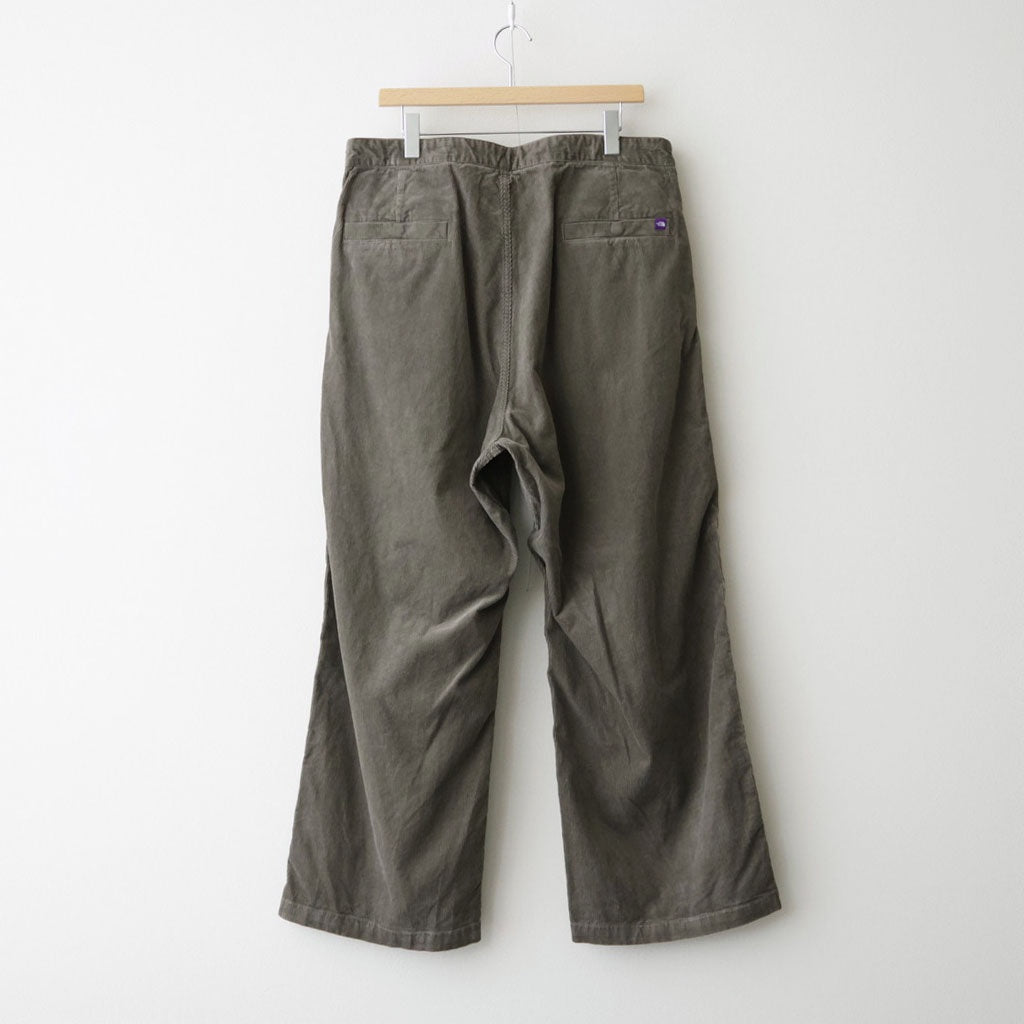 Corduroy Wide Straight Field Pants #Olive [N26FC052]