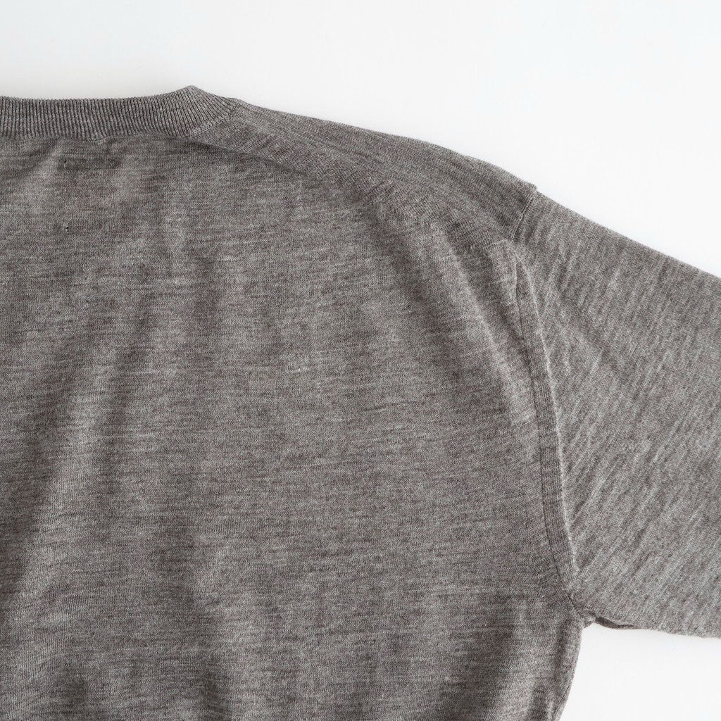 CHOMA CREW NECK #GREIGE [BN-26SL-039]