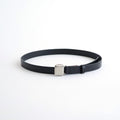 SLIDE BUCKLE BELT #BLACK [AC-16-C-CALF-5]