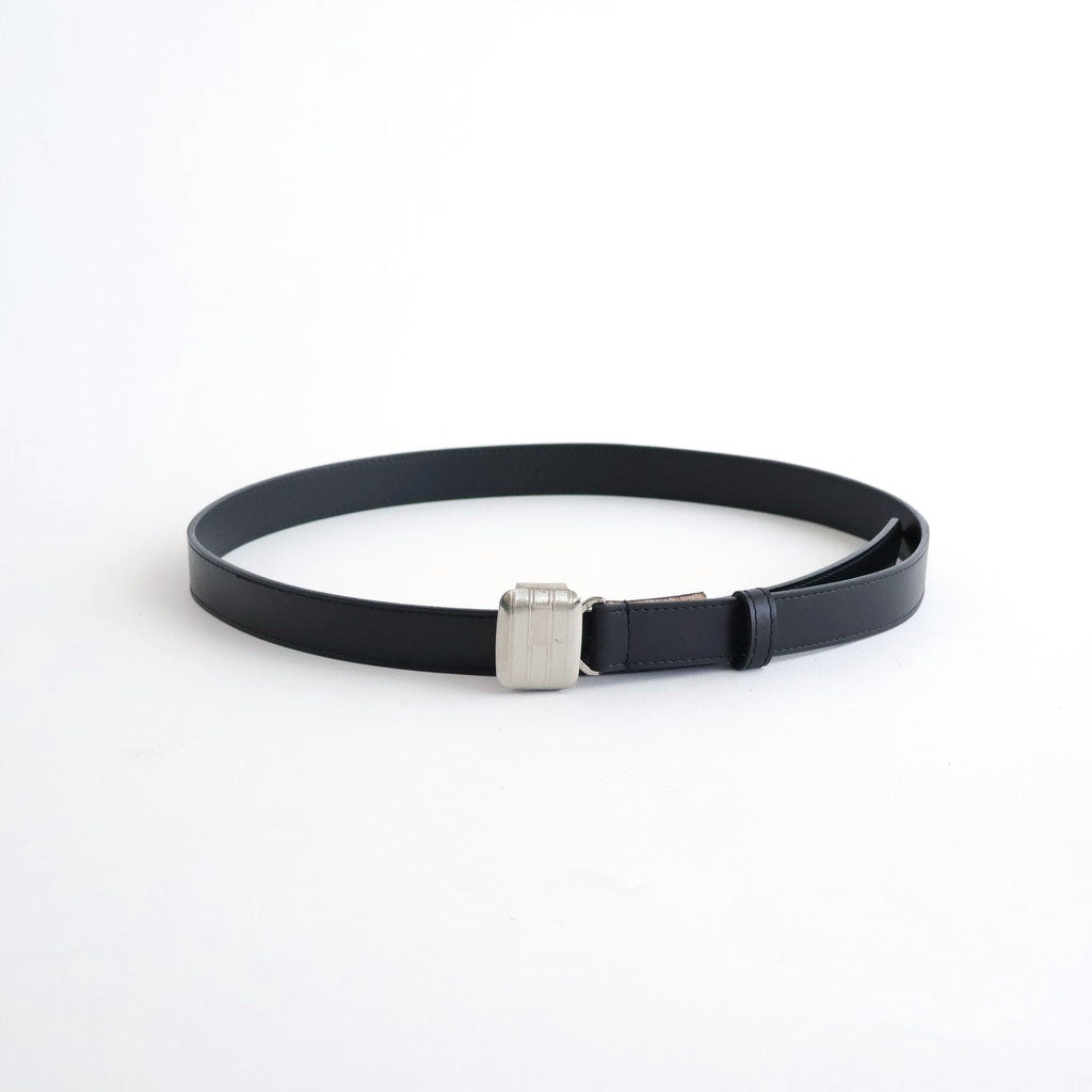 SLIDE BUCKLE BELT #BLACK [AC-16-C-CALF-5]