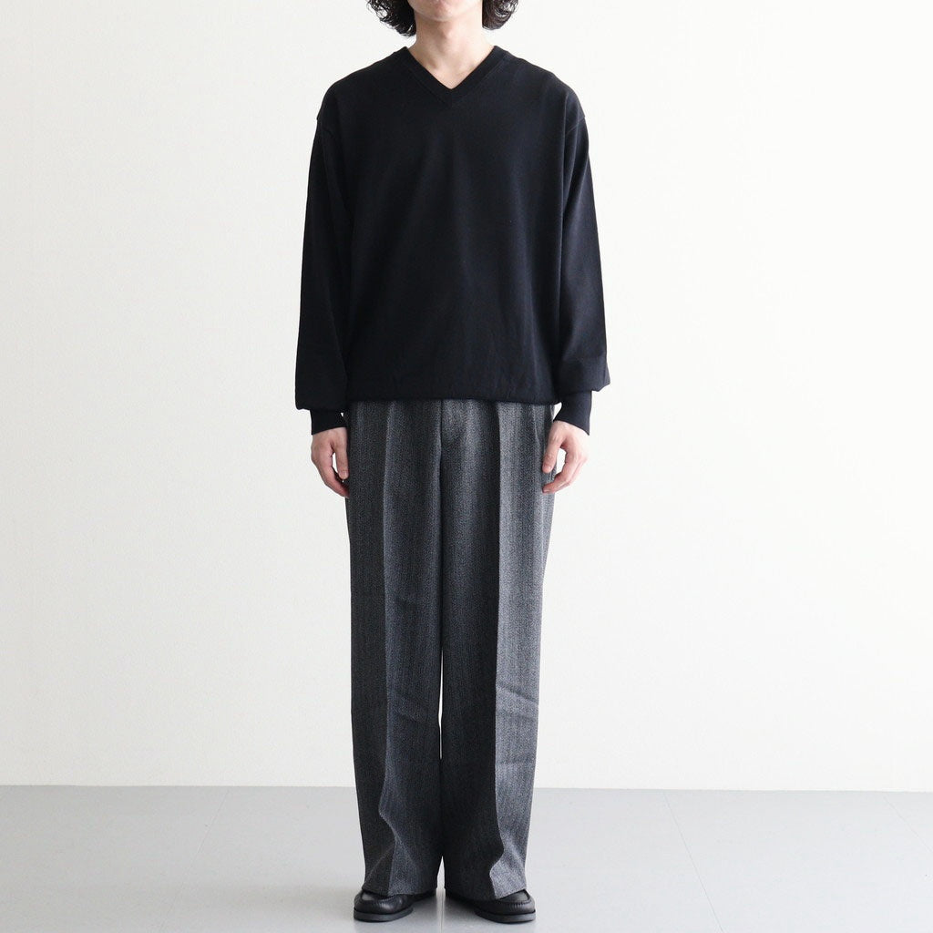 BABY WOOL V NECK #BLACK [BN-26FM-041]