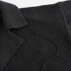 Cotton Fancy Yarn Crochet Collar Knit Jacket #Charcoal [NEP-SS2628]