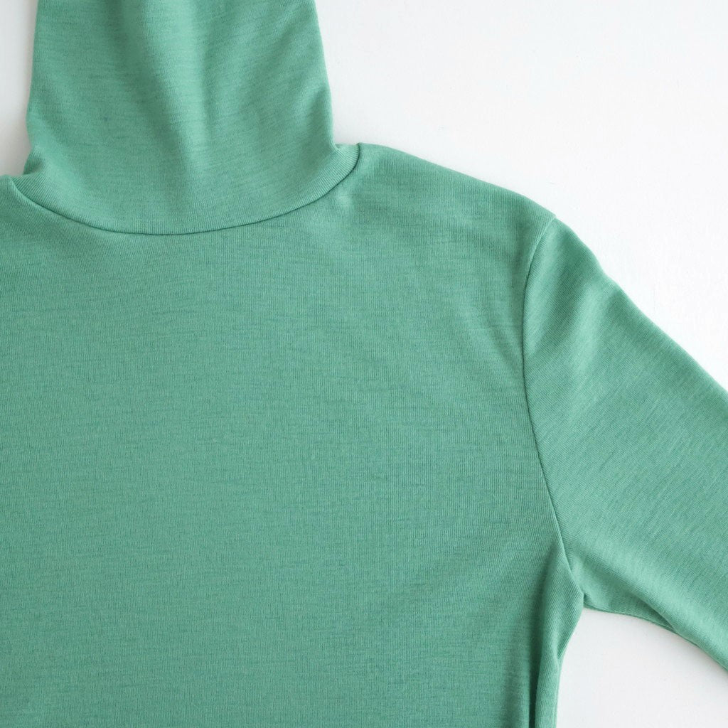 Wool Rib Turtle Neck #FadeGreen [BHSW24F12F26]