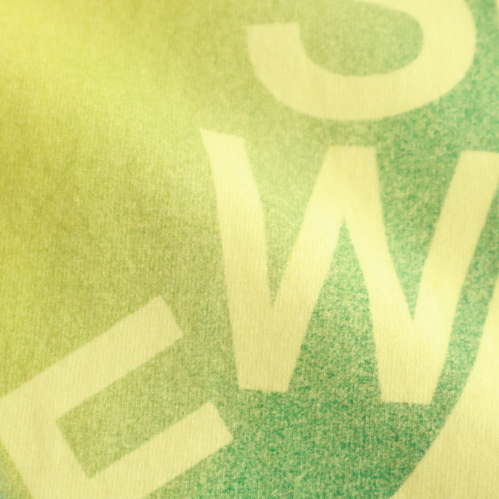 INKJET PRINT SHORT SLEEVE T-SHIRT #YELLOW [DNS25T05]