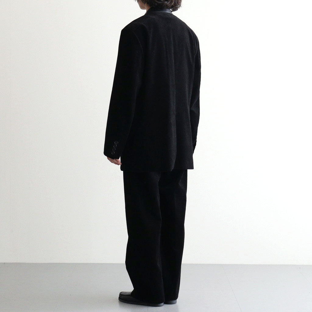 MIXED-WALE CORDUROY TAILORED JACKET #BLACK [26W-BIS-JK11]