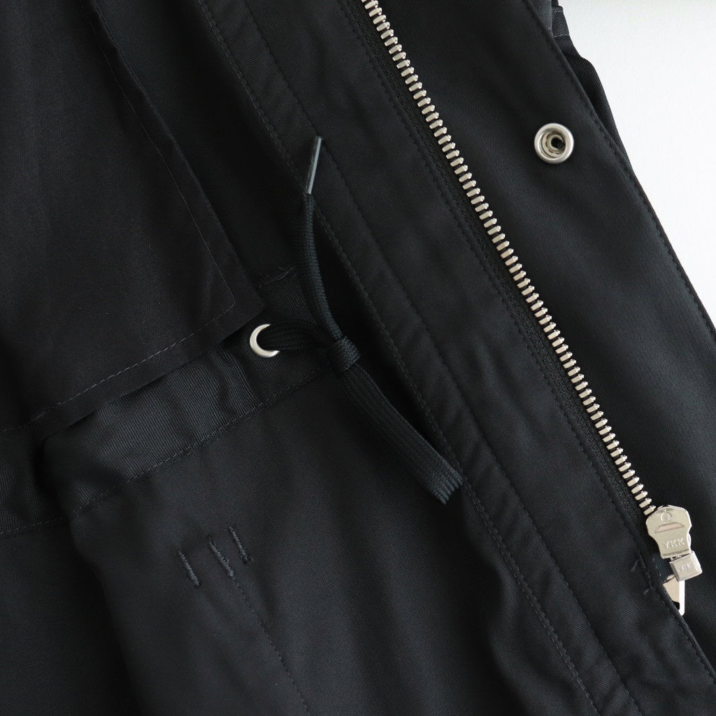 HIGH COUNT DOUBLE TWILL POLYESTER BZ #010 BLACK [16852 25022]