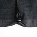 Light Merino Wool Half Zip Sweater #Charcoal Grey [6061-1202]