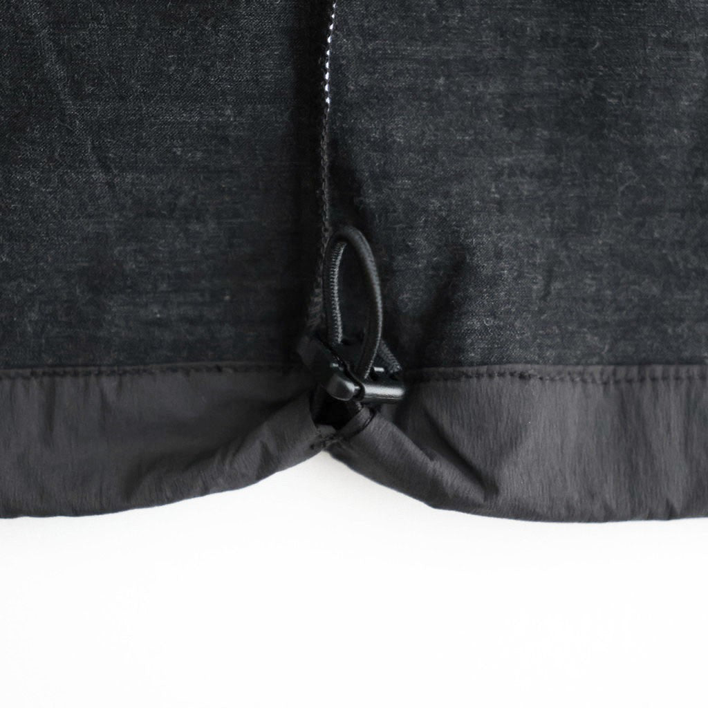 Light Merino Wool Half Zip Sweater #Charcoal Grey [6061-1202]