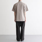 SILK NEP CLOTH SOUVENIR SHIRTS (Short-sleeve) #CELADON [251OJ-SH14]