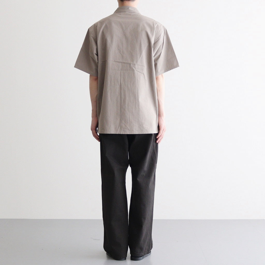 SILK NEP CLOTH SOUVENIR SHIRTS (Short-sleeve) #CELADON [251OJ-SH14]