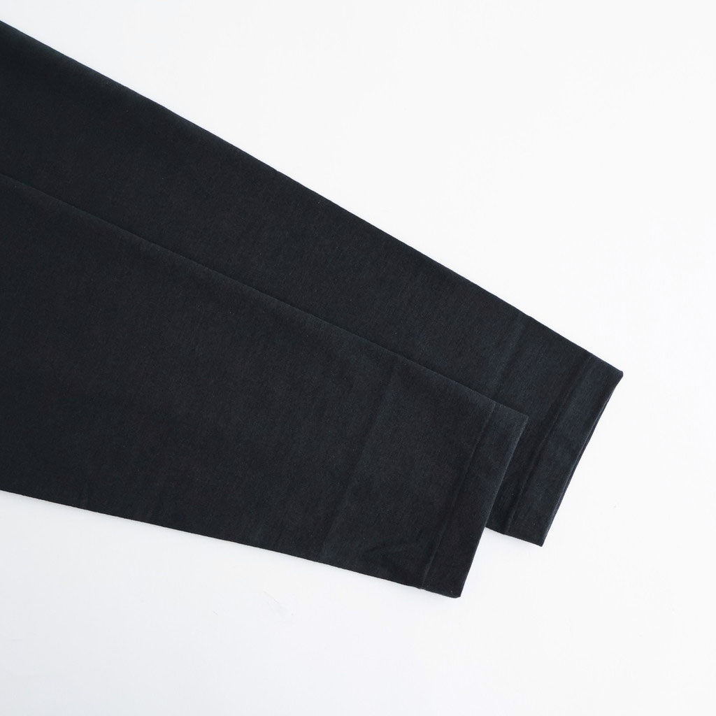 SLUB MIX SLEEPING LONG SLEEVE T-SHIRT #BLACK [BN-26SM-049]