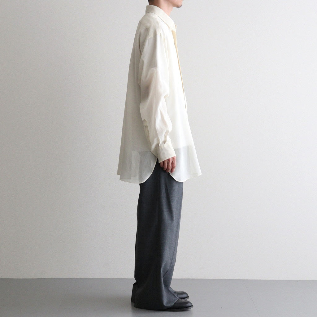 COTTON VOILE LAWN LONG SLEEVE SH #060 LIGHT YELLOW [17061 50081]