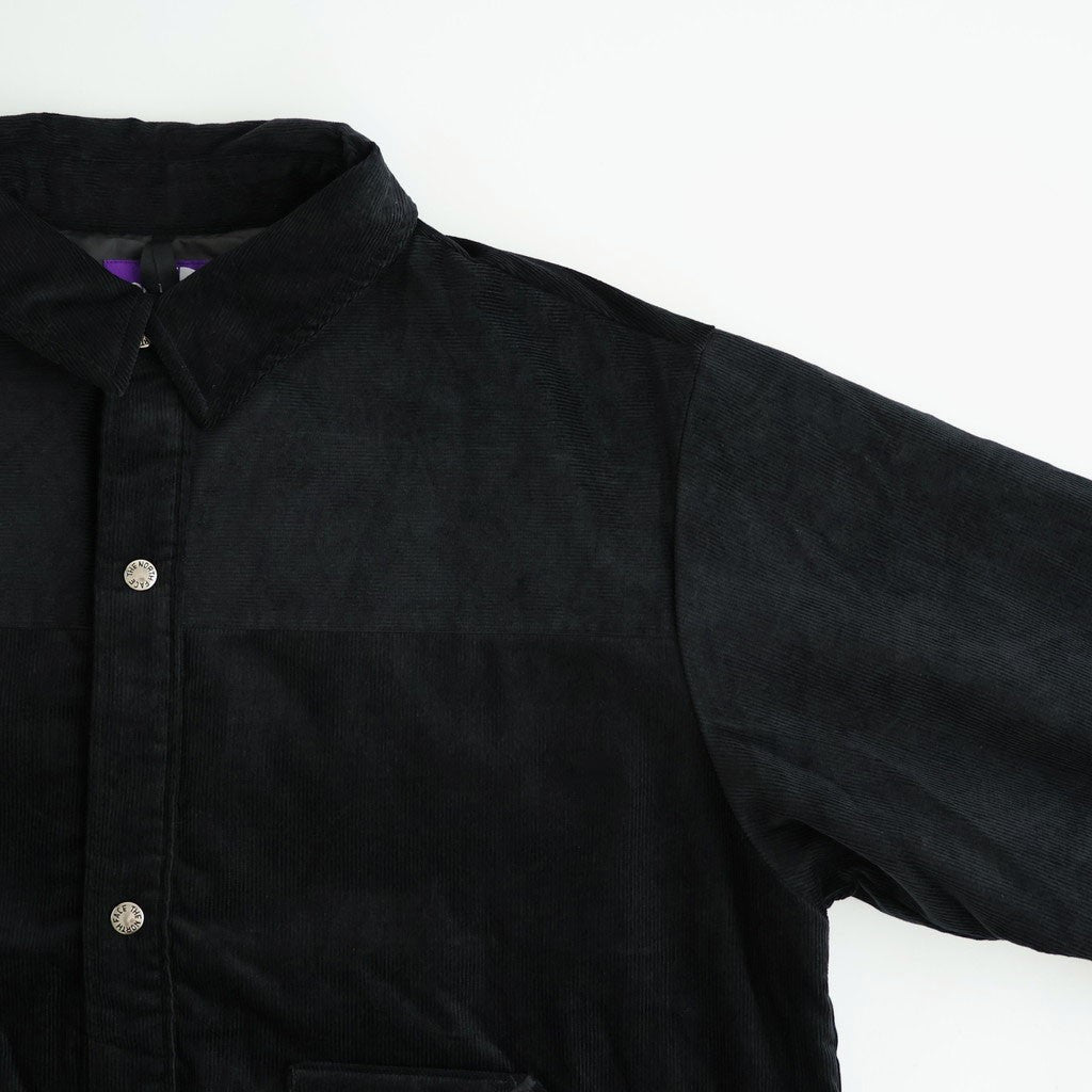 Corduroy Field Insulation Shirt Jacket #Black [N26FA051]