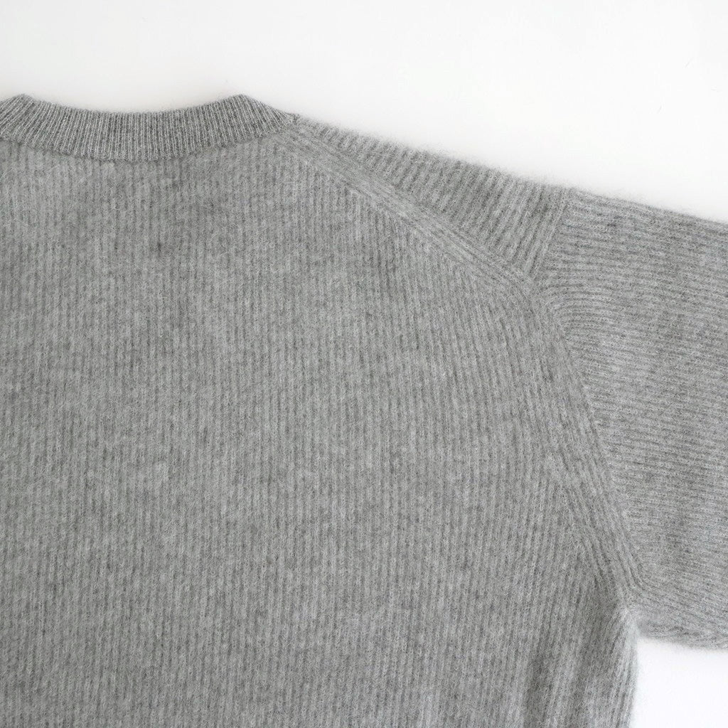 CASHMERE FOX CREW NECK #GRAY [BN-25FM-053]