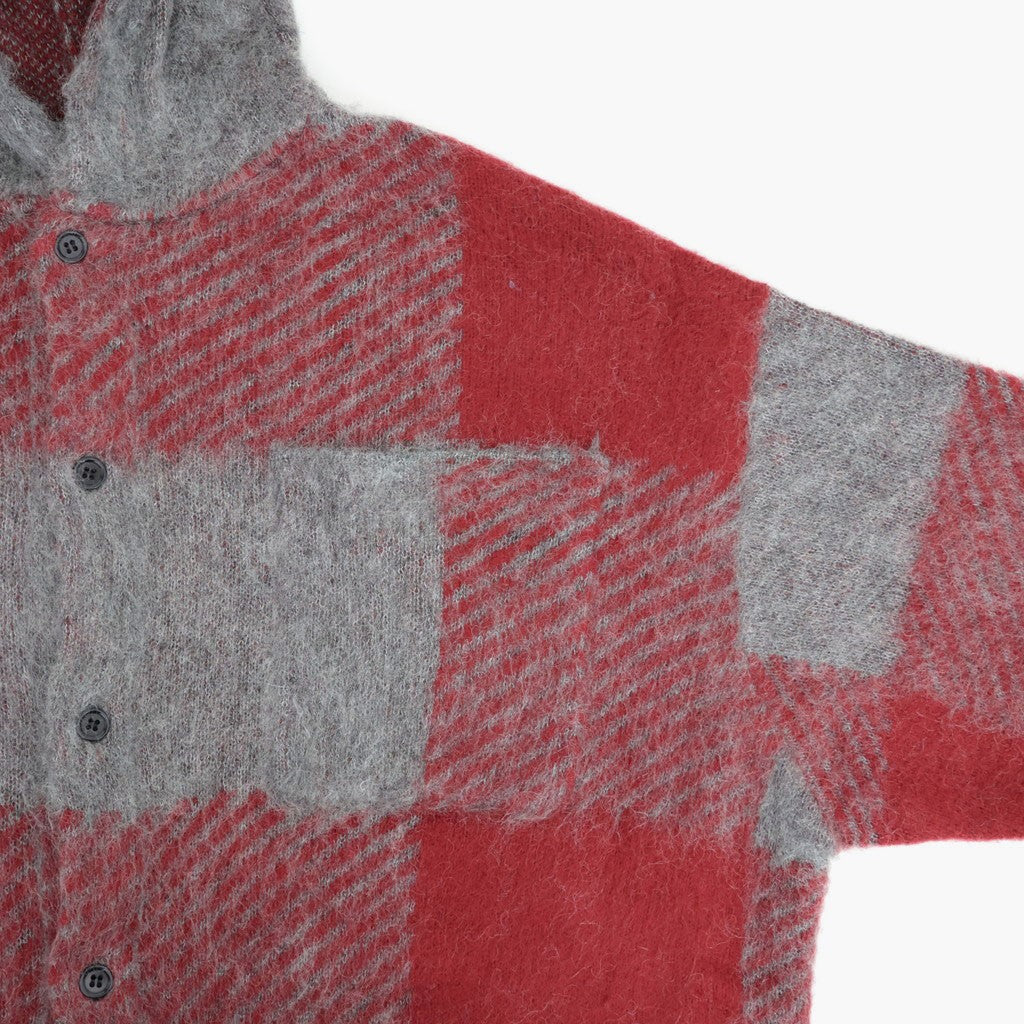 OOAL Mohair Hooded Jacket #Red [S26FA031]