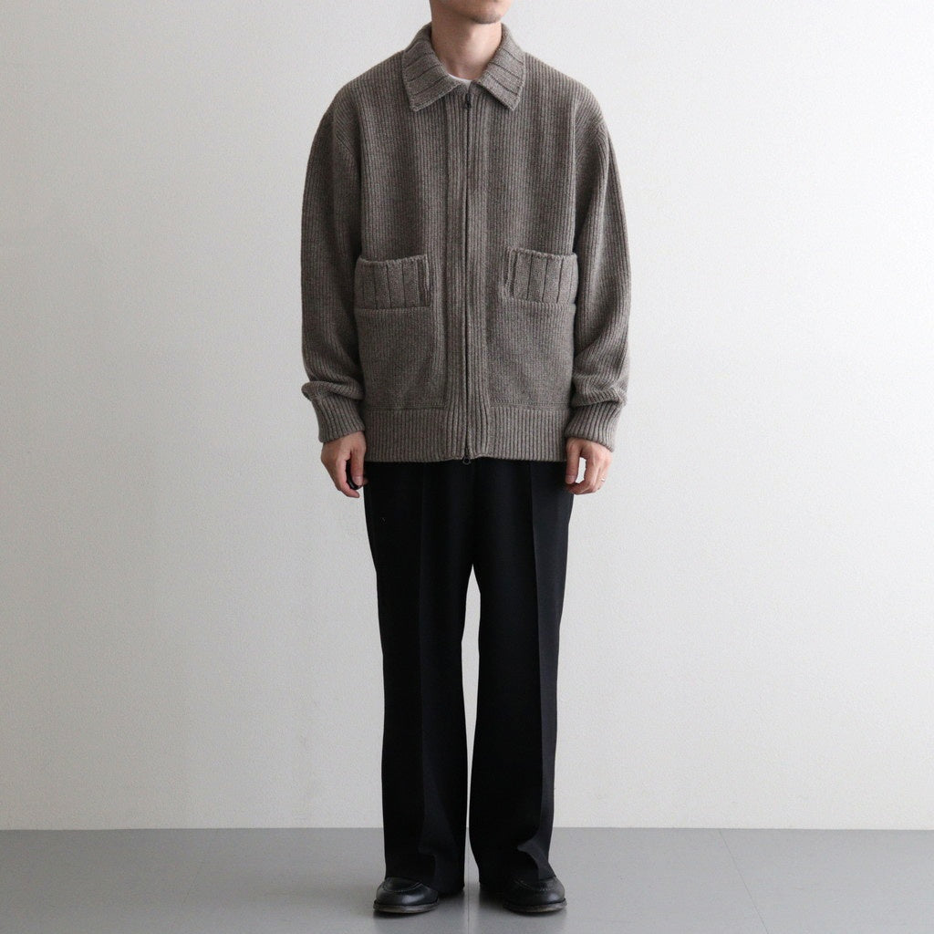 Yak×Ca/Wool Flight Jacket #Beige Mix [NEP-AW2517M]