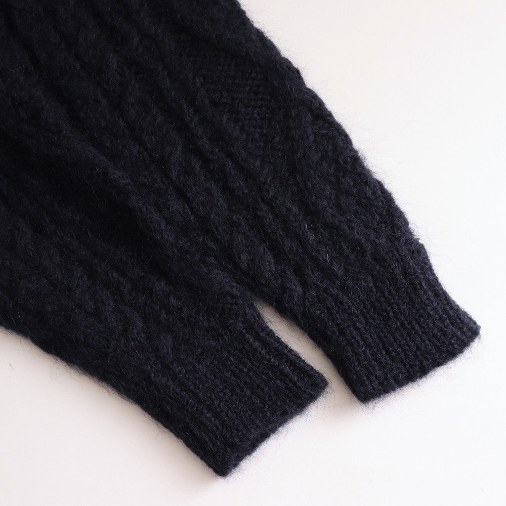 MOHAIR NORDIC TURTLE NECK #NAVY [BN-24FL-055]