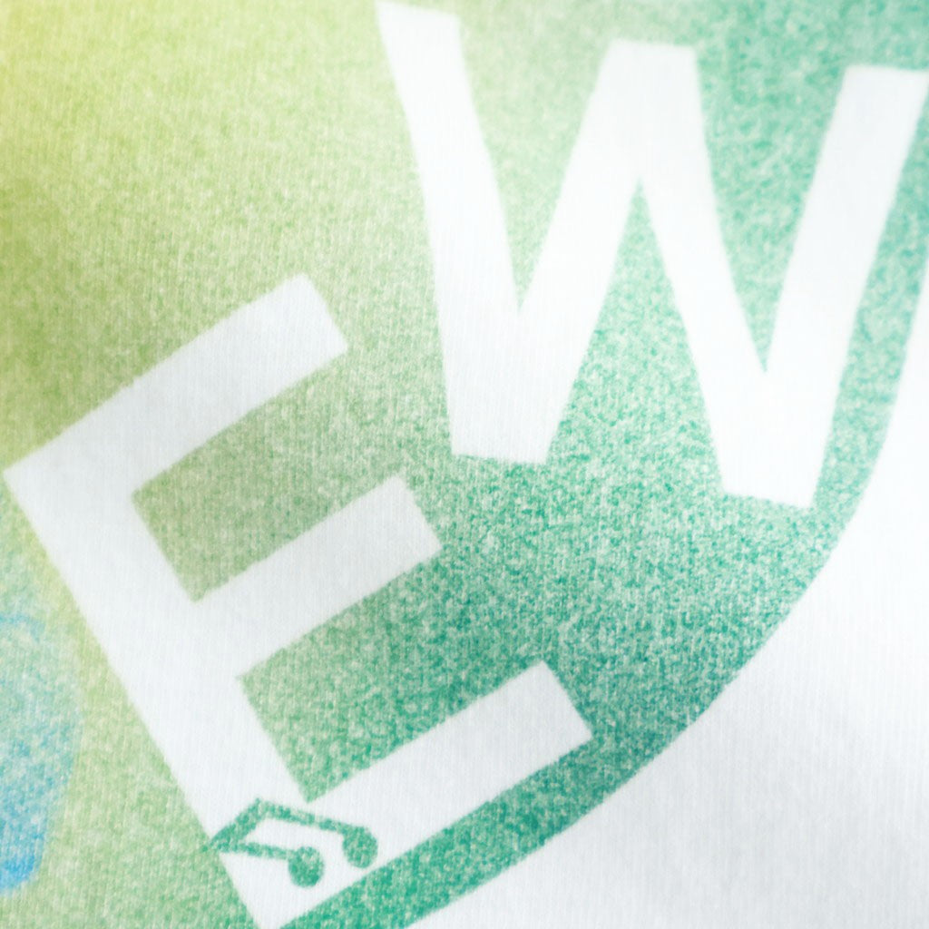 INKJET PRINT SHORT SLEEVE T-SHIRT #WHITE [DNS25T05]