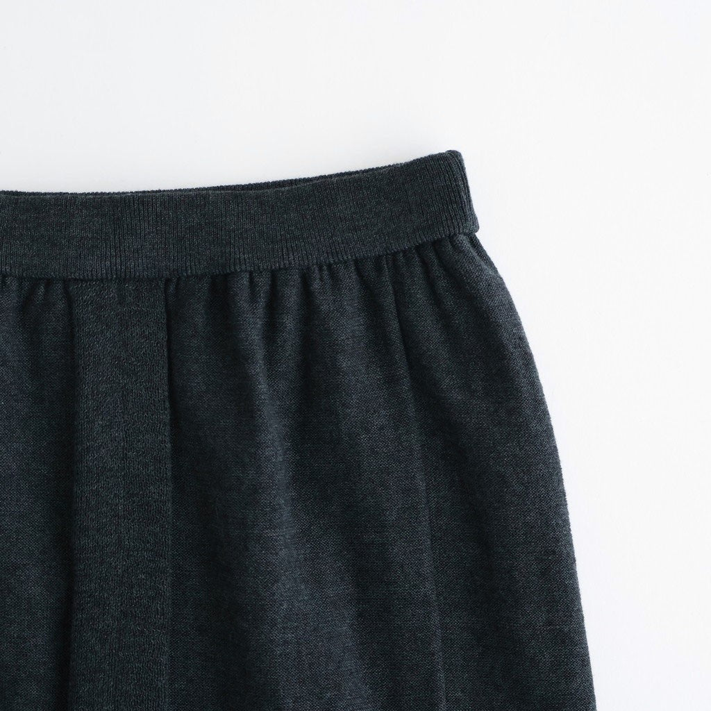 Cotton Linen Poly Pencel Skirt #Charcoal [NEP-SS2632]