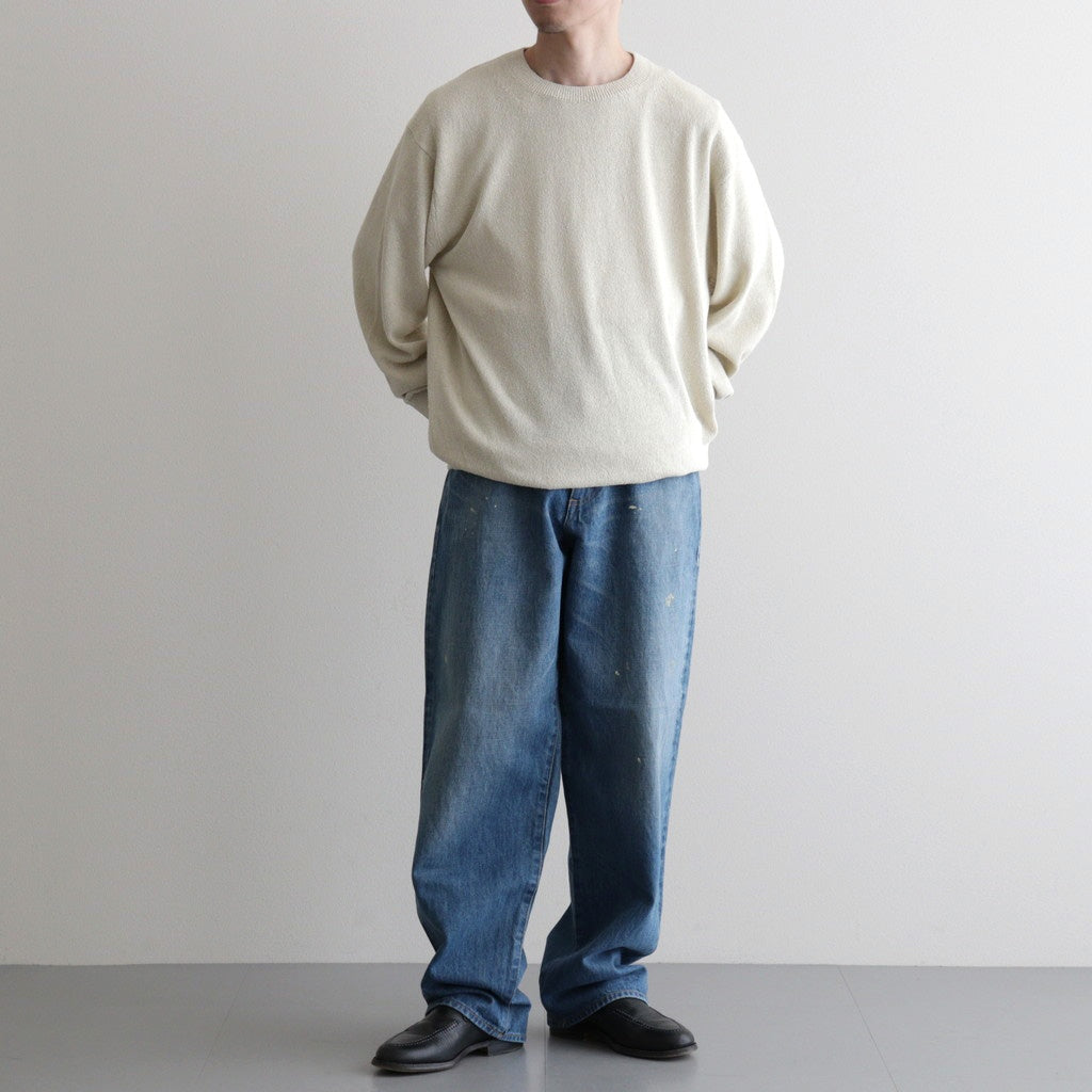 REVIVAL SILK CREW NECK #IVORY [BN-26SM-041]