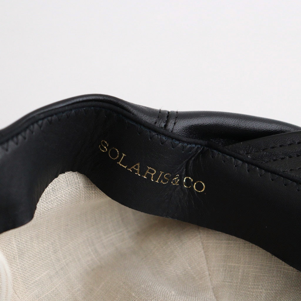 HORSEHIDE CASQUETTE - OLDBOY #BLACK [V01005]