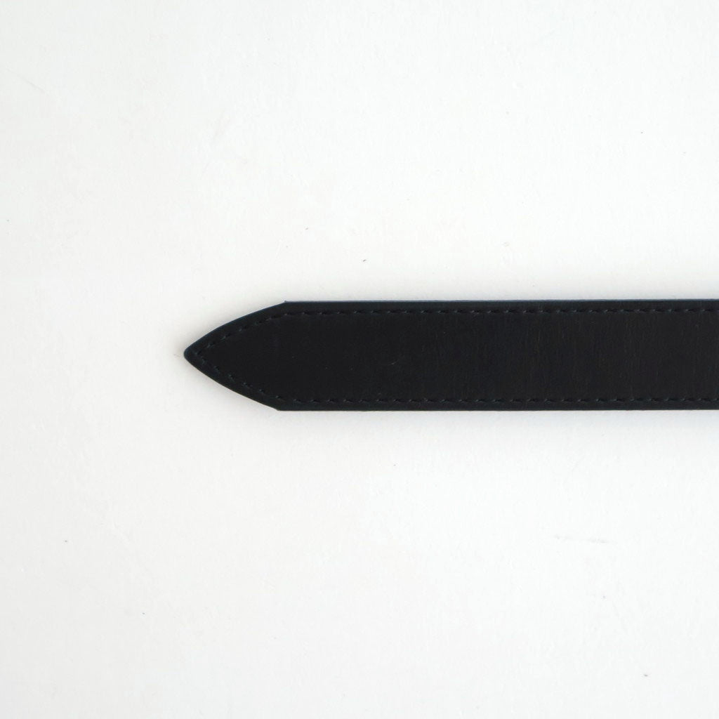 SLIDE BUCKLE BELT #BLACK [AC-16-C-CALF-5]