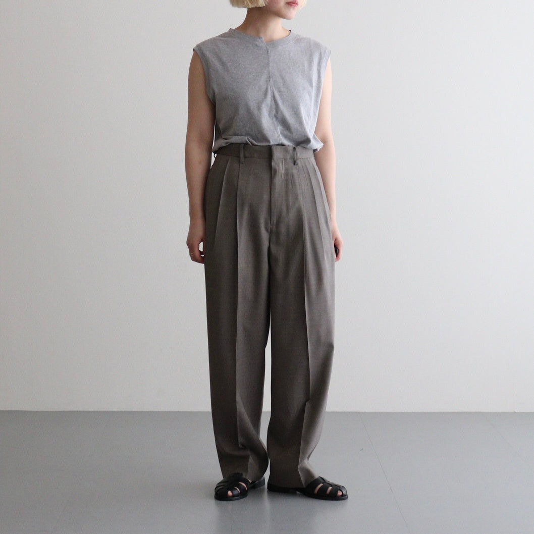 SUPER120'S CHAMBRAY WOOL 3TACK TR #050 MOCA [16861 40031]