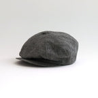 LINEN HOUNDSTOOTH CASQUETTE-OLDBOY #IVORY [Y01002]