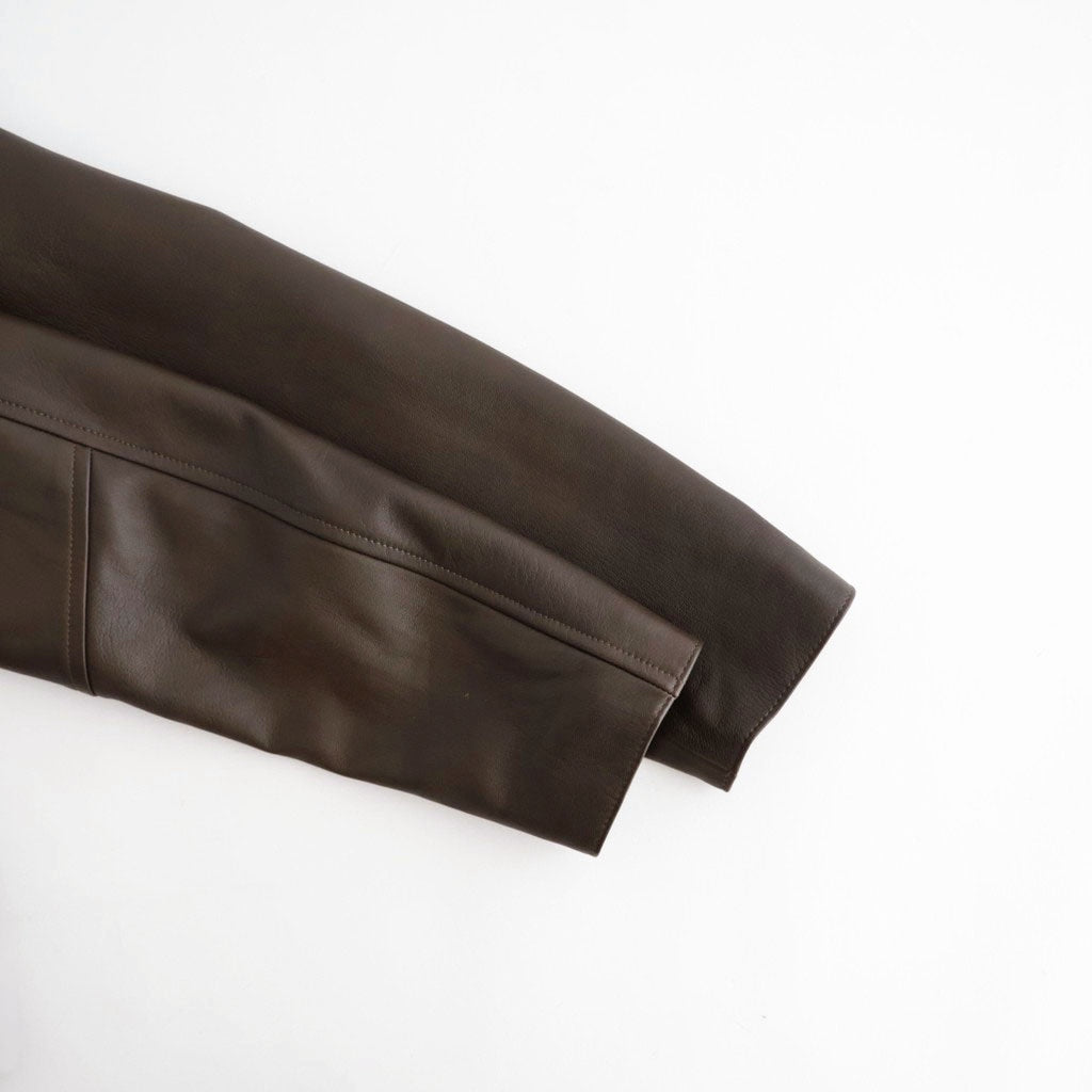 SHEEP AVIATOR LEATHER JACKET #052 DARK BROWN [17062 25023]
