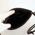 DRAWSTRING BAG #BROWN [BG-32-C-NUBCK-4]