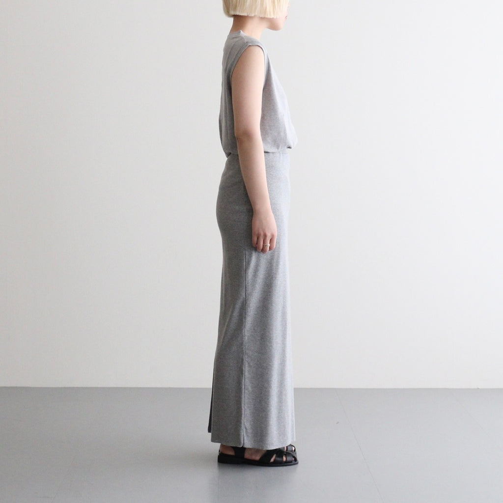 Giza Cotton Fraise Stitch Suleeveless #TOP Gray [NEP-SS2621]