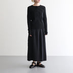 Classic Rib Henley-neck L/S #Black [bROOTS24F006WF26]