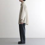 DOUBLE PLEATED EASY TROUSERS #CHARCOAL [A26A15PT02C]
