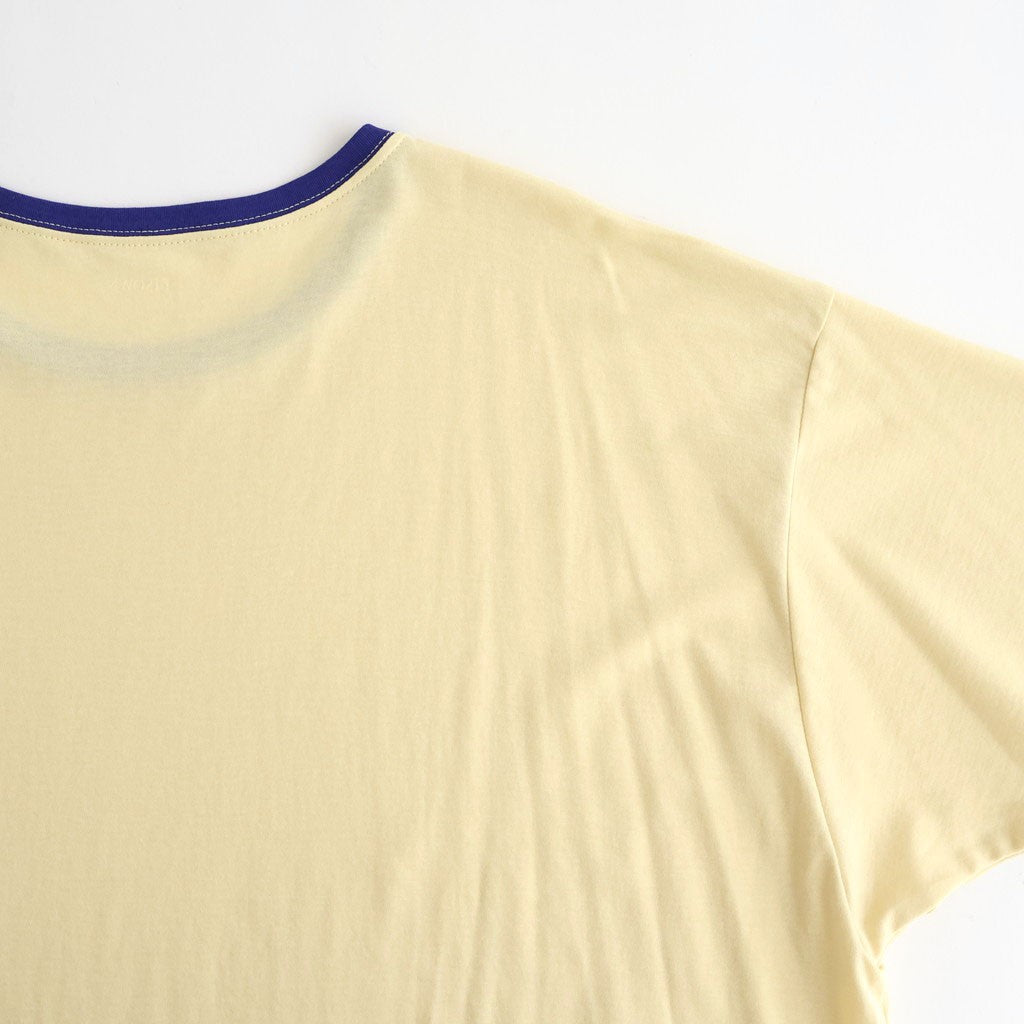 PIMA MOKLODI RINGER TEE #YELLOW × BLUE [26S-BIS-CS61]