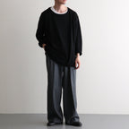 NORMANDY LINEN BASQUE SHIRT #BLACK [BN-26SM-072]