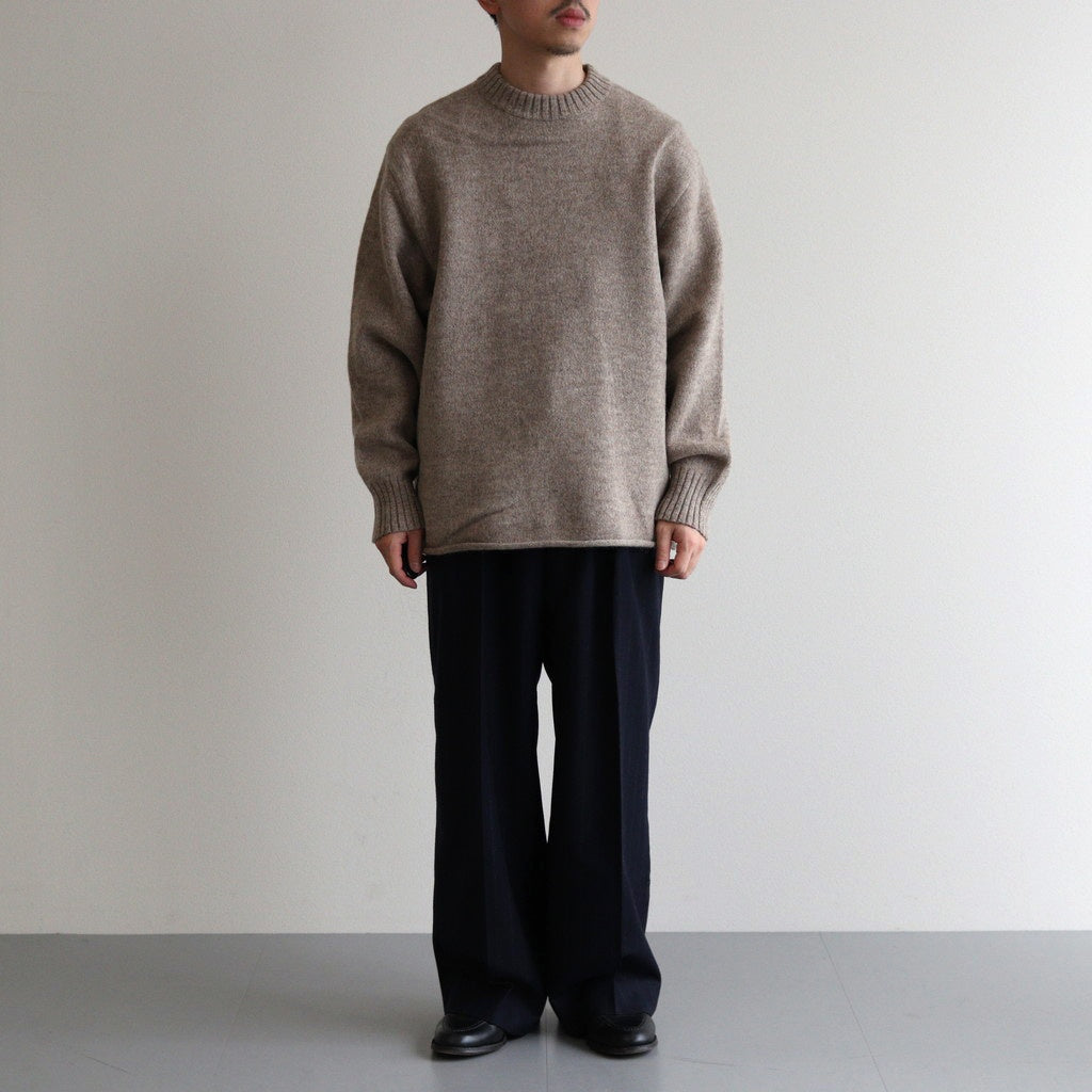 Yak felted sweat shirt #BEIGE×BEIGE [NEP-AW2301]