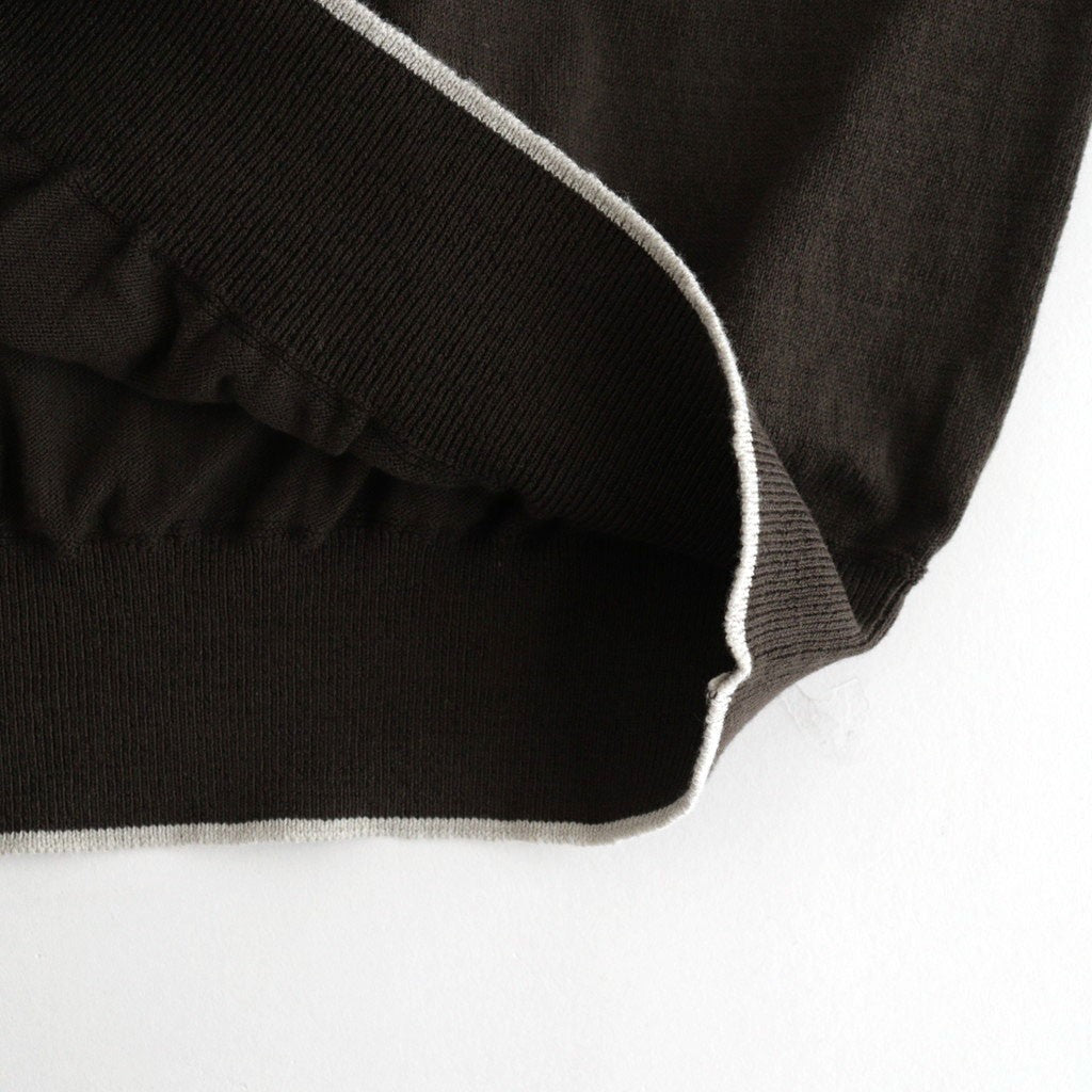 Cotton Silk Henleyneck #Charcoal [NEP-SS2627]