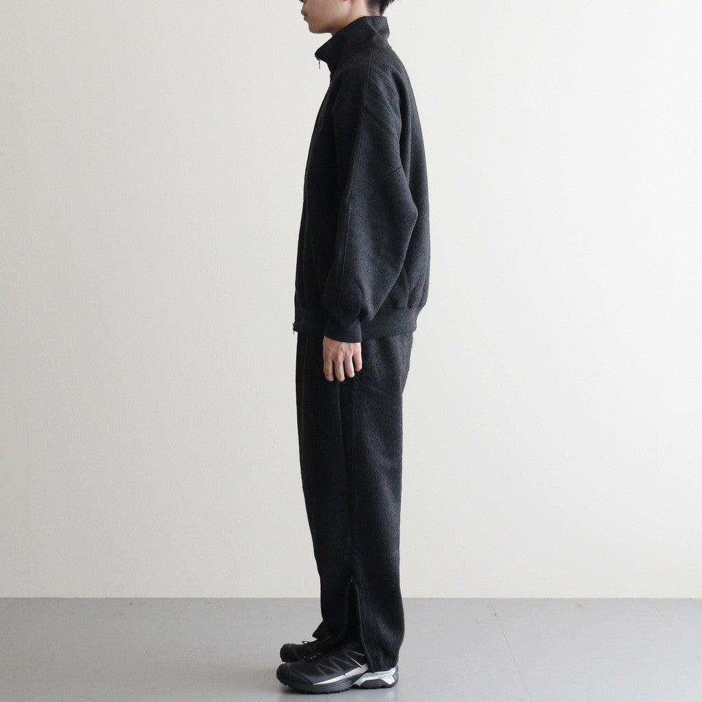 Pe/Silk Fleece Track Jacket #HeatherBlack [BHS24F029F25]