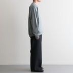 SINGLE PLEAT WIDE TROUSERS #GRAY BIRD’S-EYE [M26C10PT02C]